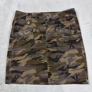 Camo Cargo Mini Skirt Military Utility Y2K Size 6